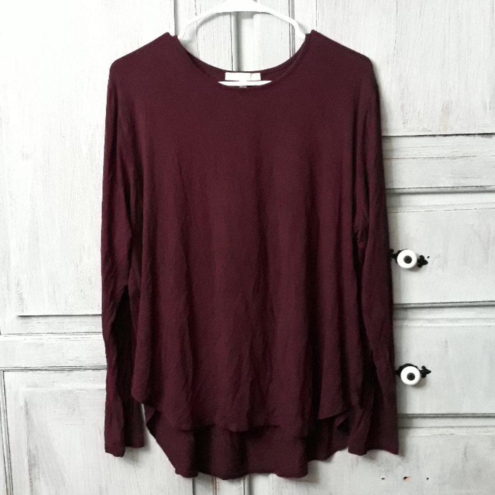 Longsleeve high low blouse